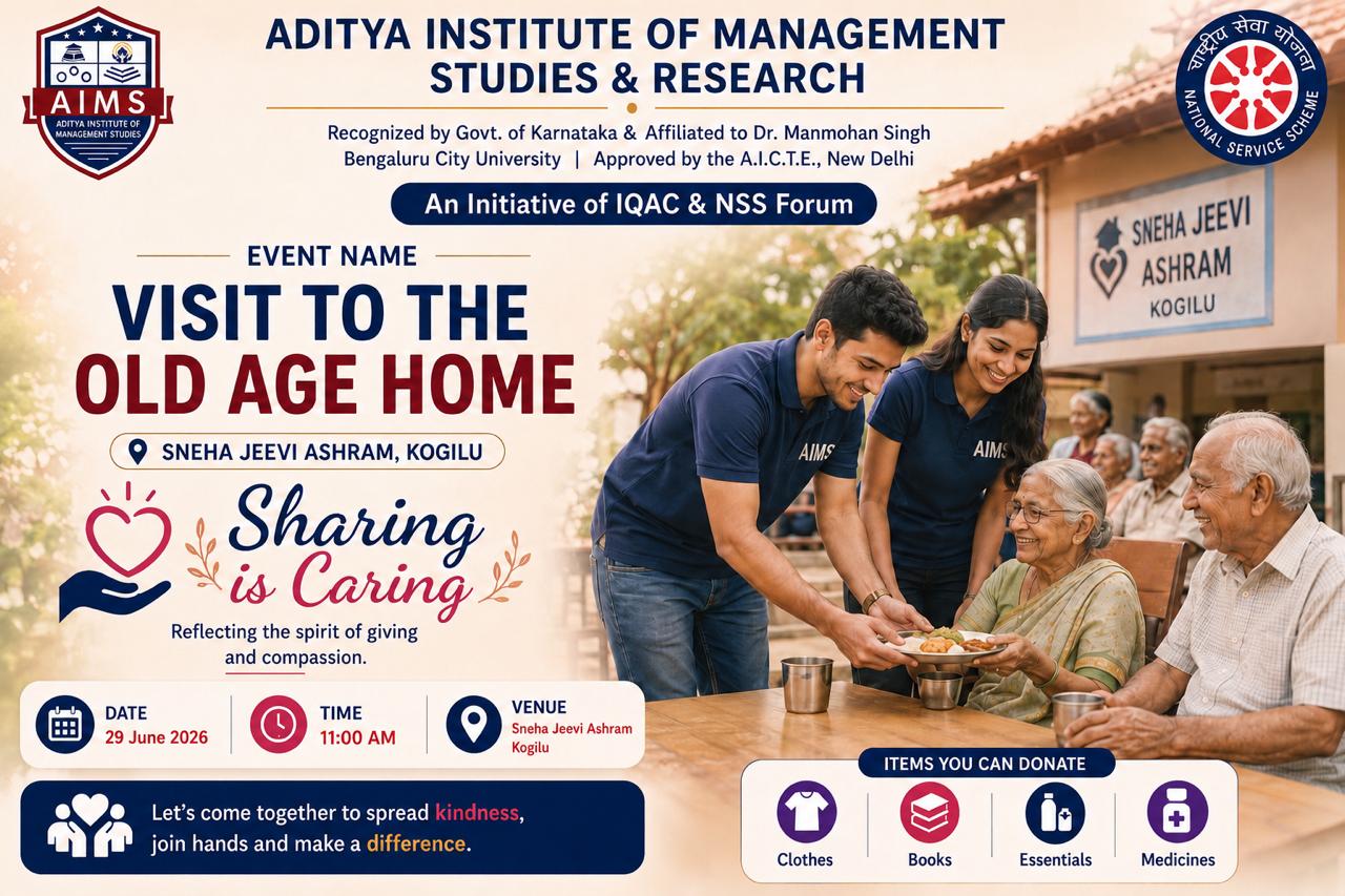 Visit to the Old Age Home – Sharing is Caring ￼